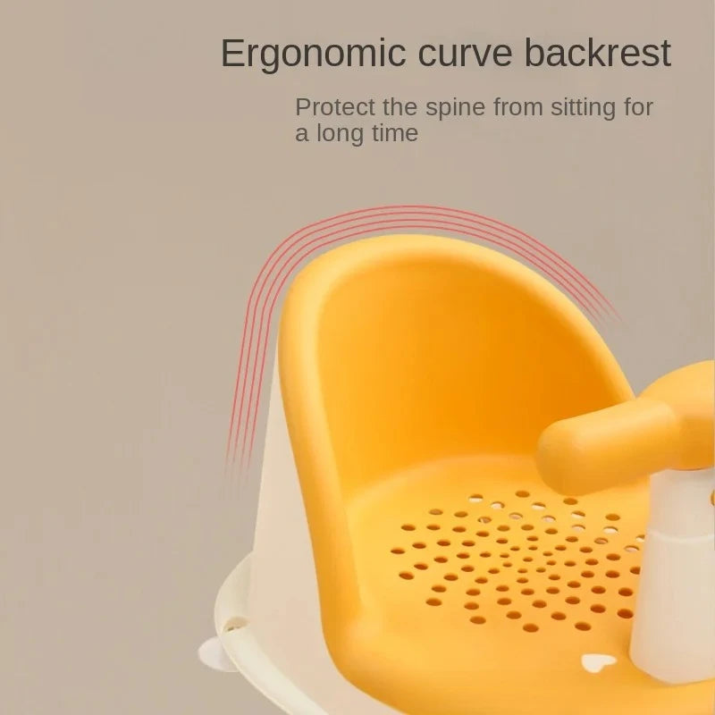 HOMEFISH Children's Shower Seat Portable Shower Stand for Newborns and Young Children Children's Growth Accessories