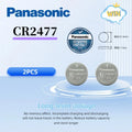 1-10pcs Panasonic CR2477 battery CR 2477 lithium 3V instrument meter imported digital tire pressure monitor intelligent toilet