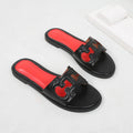 Women's slippers Roman flat heel non-slip elegant slimming look, breathable versatile flat bottom sandals shoes Summer