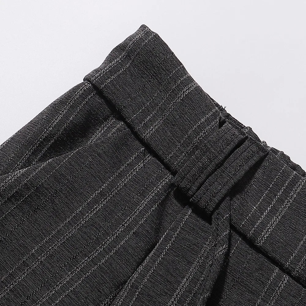 Wide Leg Design Folds Basic Solid Elegant Office Suit Pants Trousers for Women Men Streetwear Winter Spring Trending Fashion