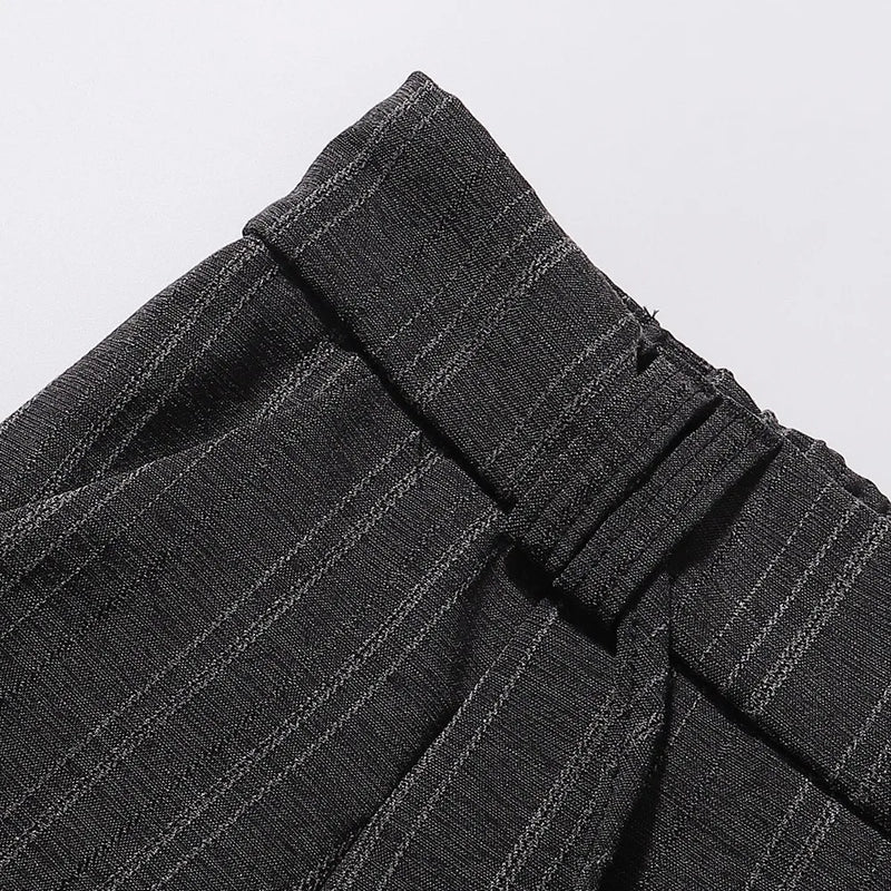 Wide Leg Design Folds Basic Solid Elegant Office Suit Pants Trousers for Women Men Streetwear Winter Spring Trending Fashion