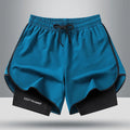 Men's Quick Dry Running Shorts with Drawstring and Zip Pockets - Ideal for Athletic Workouts and Gym - View 15 | SAMAG
