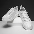Hot Sale Men's Leather Casual Shoes Soft Sole Lace-up Oxford Shoes Handmade Male Tenis Masculino New Design Skateboard Footwear