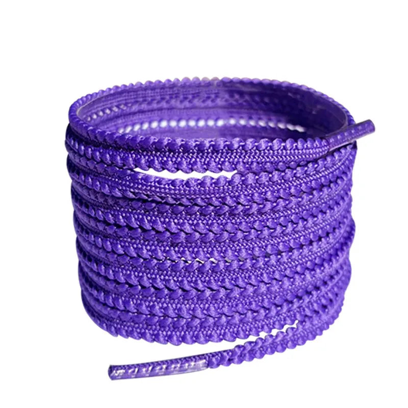 Multicolor Track Anti-slip Serrated Shoelaces Canvas Black White Runing Shoes laces Women Men Sport Casual Net Shoes Shoelaces