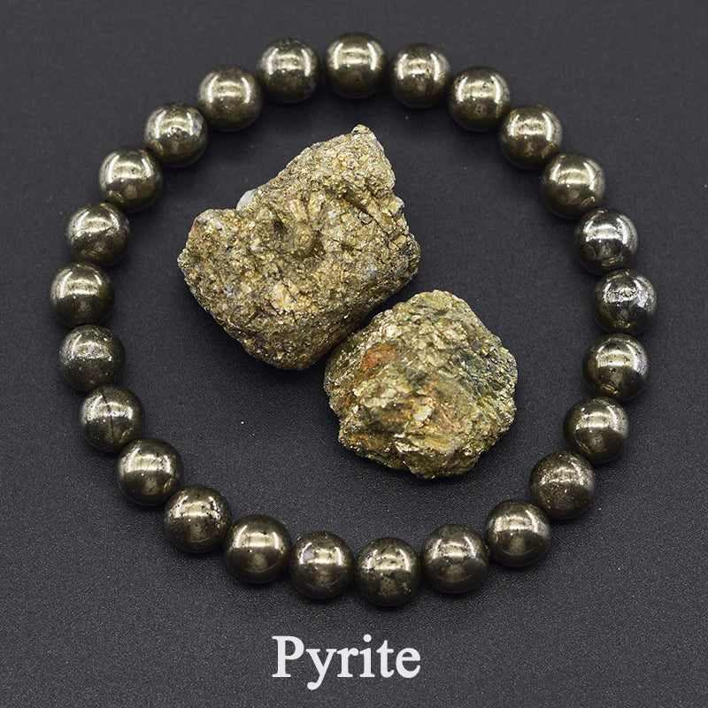 Women's Genuine Tree Patterned Agates Beads Bracelet Real