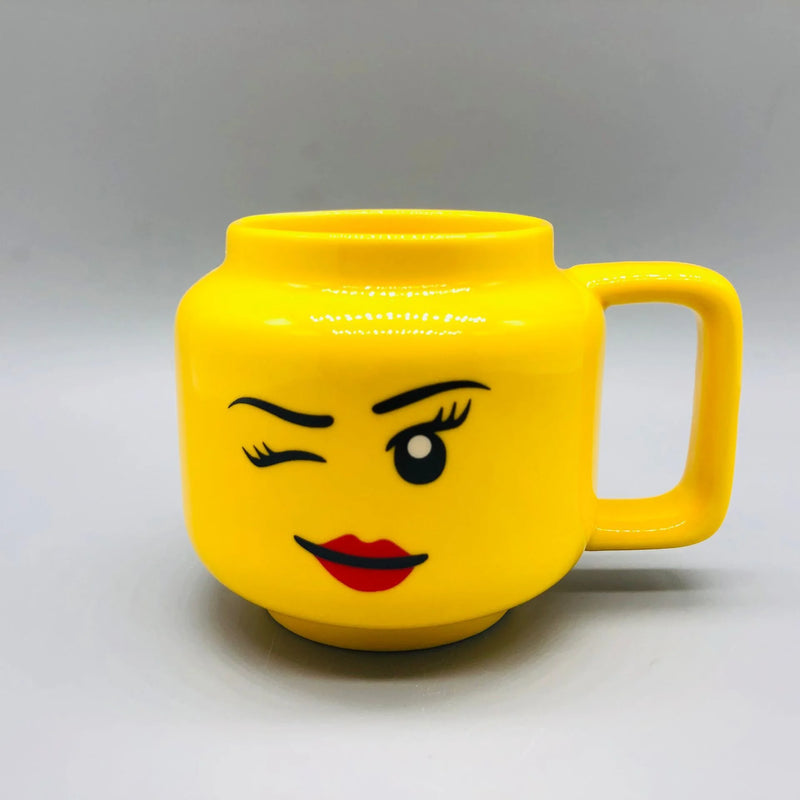 Cute Cartoon 250ML Mug Cups Ceramic Coffee Milk Tea Drinkware Impish Expression Pattern for Couple Friend Christmas gifts Travel