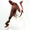 Anime Uma Musume Pretty Derby Tokai Teio Wig Brown ponytail cosplay wig Halloween party wig