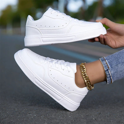 White Minimalist Sneaker For Men Women Non Slip Casual | SAMAG