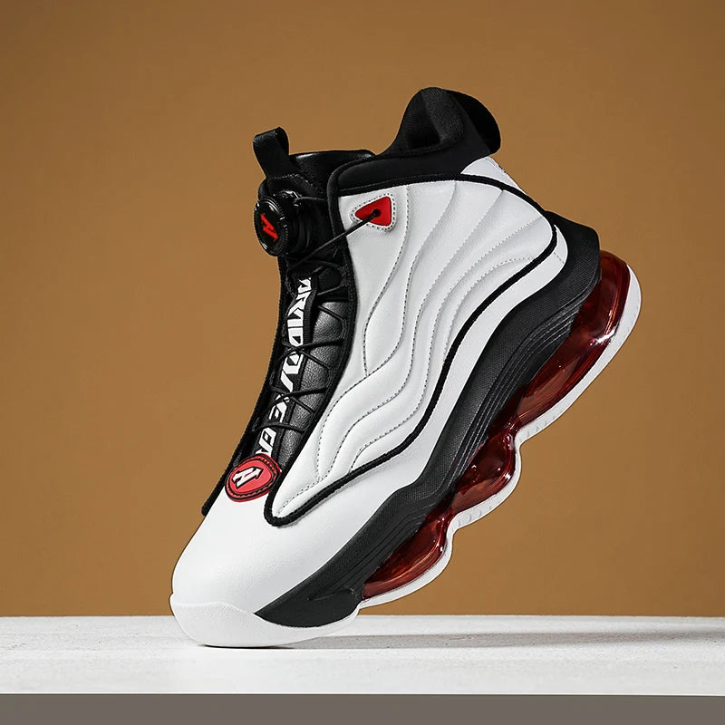 Men's Basketball Shoes Breathable Cushioning Non-Slip Wearable Runing Shoes Gym Training Athletic Basketball Sneakers for Women