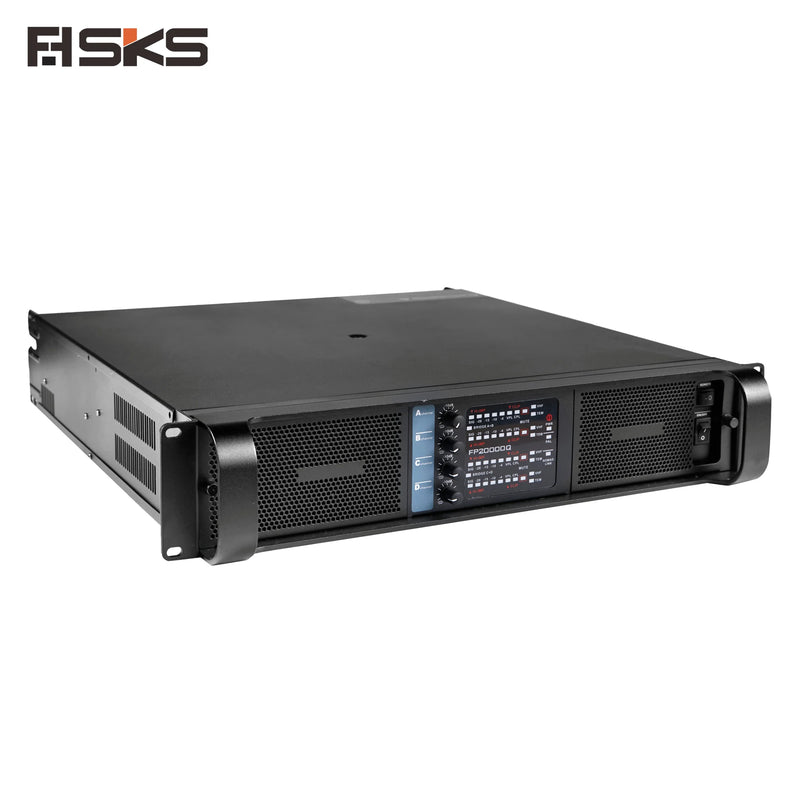FP20000Q Professional 4-Channel Class TD Audio Power Amplifier 2 Ohm Stable 10000W High Power Amp for Stage Live Show Concert DJ