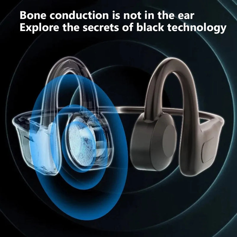 Lenovo Bone Conduction Wireless Headphones IPX8 Waterproof Swimming Sports Headset Hand-free With Mic For Running Earbuds