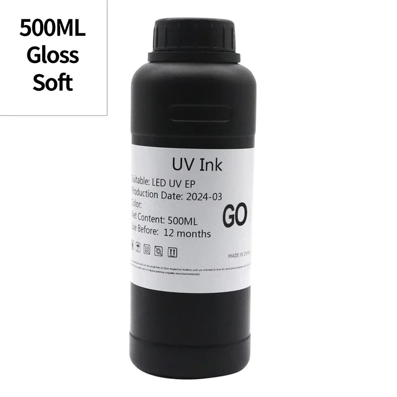 DAT 500ML UV Ink LED Ink Compatible For Epson i3200 i1600 XP600 L800 L805 L1800 TX800 1390 DX5 DX7 printhead UV Flatbed UV Ink