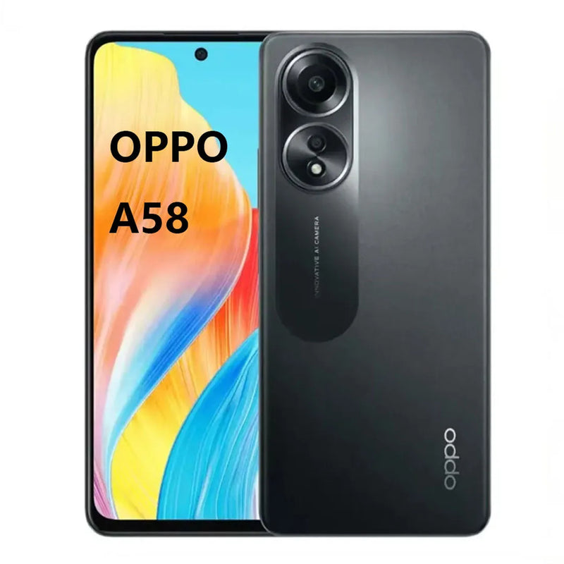 New OPPO A58 5G 6.72" Big Screen Cellphone 5000mAh Battery 33W Charger 50MP AI Camera Global Version Dual-SIM Smartphone 8+256GB