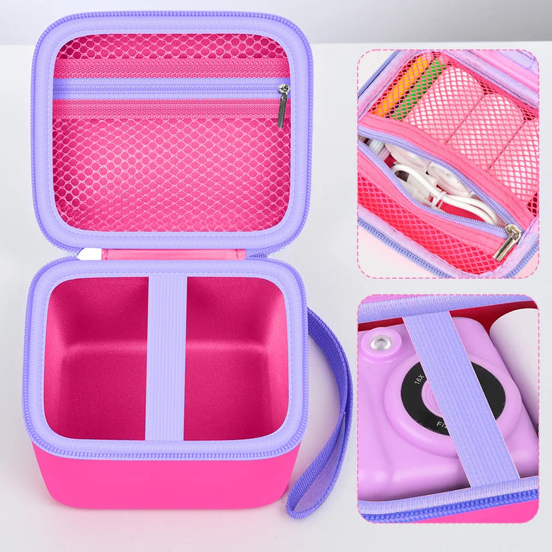 Children's Instant Print Camera Storage Bag - Fits For ESOXOFFORE, Dylanto, DUDUDRAGON & Other Popular Kids' Digital Cameras