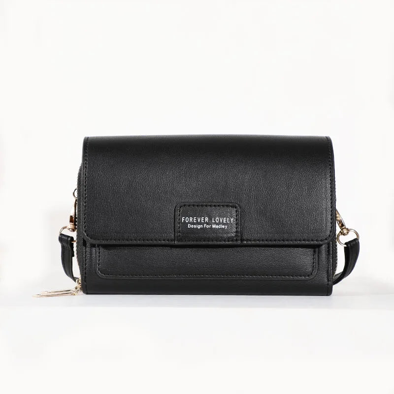 New Women Pu Leather Handbags Female Multifunctional Large Capacity Shoulder Bags Fashion Crossbody Bags For Ladies Phone Purse