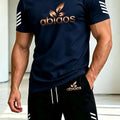 Men's summer fitness running sports set, casual outdoor basketball comfortable two - piece fashionable loose - View 5 | SAMAG