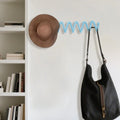 Wall Mounted Coat Rack Iron Clothes Hanger Modern Hall Wave Clothing Racks Aesthetic Wall Organizer Hook Living Room Furniture