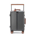 KLQDZMS 20"24"26"28 Inch High Quality Luggage Bag Multifunctional Boarding Box Large Capacity Aluminum Frame Trolley Suitcase
