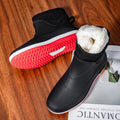 Winter Men's Rain Shoes Waterproof Rubber Boots Non-slip Fishing Rubber Galoshes Winter Warm Cotton Rain Boots Резиновые Сапоги