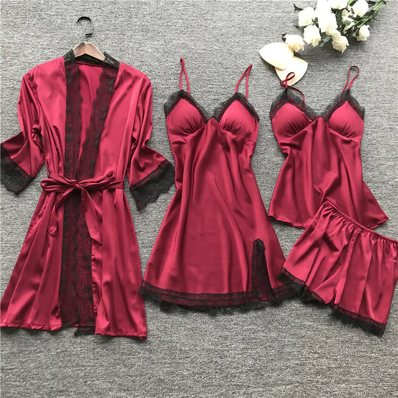 Women's Sleep Robe Gown Sets Sleepwear Pajamas Lounge | SAMAG