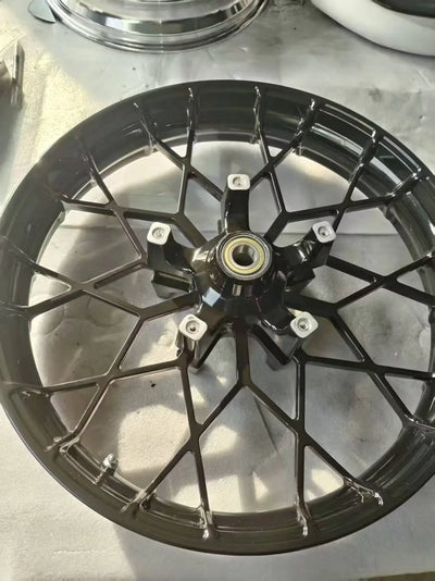 21-inch custom black front wheels with rims + 2 bearings | SAMAG