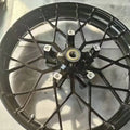 21-inch custom black front wheels with black rims + 2 bearings