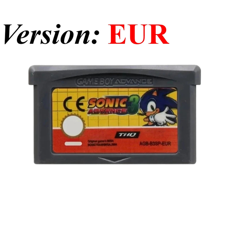 Classic GBA Game Cartridge Breath of Fire Kirby Sonic Advance Wars Golden Sun GBA SP Retro Video Game Collection Gift