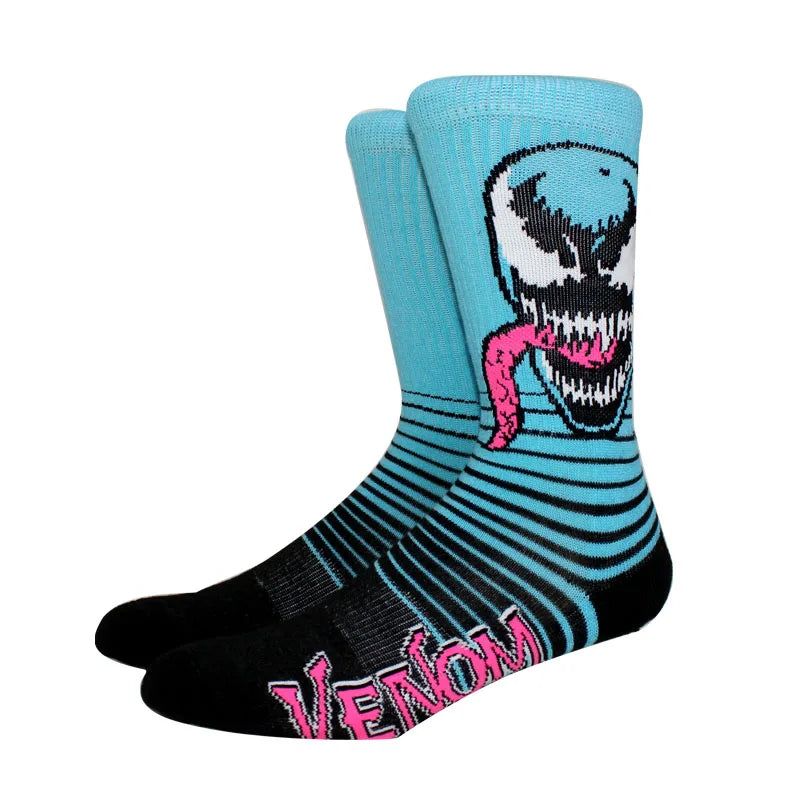 5 Pairs Marvel Socks Funny Men Anime Spider Man Iron | SAMAG