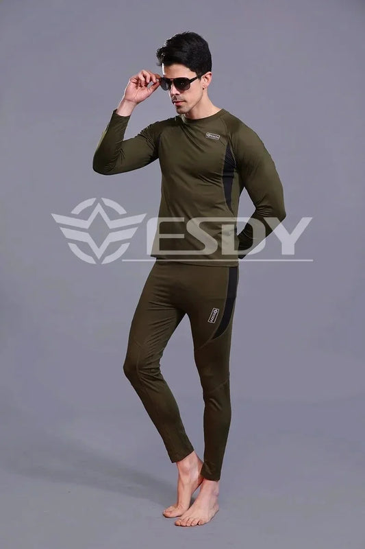 Autumn Winter Top Quality Thermal Underwear Men Underwear Sets Compression Fleece Sweat Quick Drying Thermo Underwear Clothing