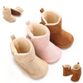 New Baby Boots For Winter Warmth 0-18M Newborn Baby Velcro Soft Sole Anti Slip Front Shoes Baby Shoes Warm Snow Boots