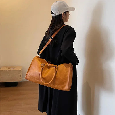 NamcheBarwa Large Travel Bag Pu Leather Golf Boston | SAMAG