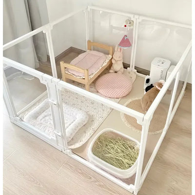 DIY Dog Playpen Puppy Cat Rabbit Ferret Transparent Pet | SAMAG