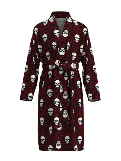 Men's Home Pajamas Sushi Red Skull Digital Full Print | SAMAG