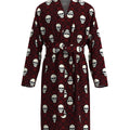 2026 New Men's Home Pajamas Sushi Red Skull Digital Full Print Casual Bathrobe Spring and Summer Thin Quick-drying Home Robes wi