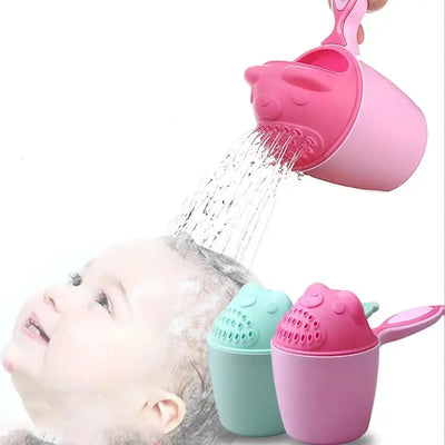 Baby Shampoo Cup Bath Bucket Kids Spoon Child Hair Wash | SAMAG