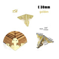 12pcs Decor Corner Protector Cover for Jewelry Chest Wine Gift Box Wooden Case Suitcase Antique Brass Bronze Golden Silver DIY