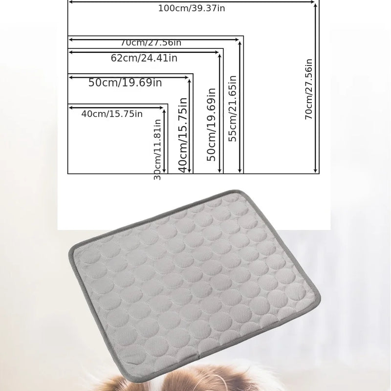 Dog Cooling Mat Summer Pet Cold Bed Extra Large For Small Big Dogs Pet Accessories Cat Durable Blanket Sofa Cat Ice Pad Blanket