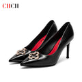 CHCH Women's High Heels 2025 New High Quality Pointed Shoes Business Commuter Women's Shoes Banquet Party Shoes 9cm