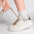 0.7mm Round Thick Hemp Style Shoelaces Solid Color for Men Women Hiking Sports Running