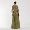Fashion Floral Print Tulle A-line Floor Length Evening | SAMAG