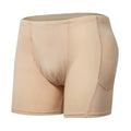 Men 4 Removable Padded Boxer Sexy Shapewear Hip Enhancer Breathable Butt Lifter Booty Padded Underwear Short Panties Tummy Control Body Shaper