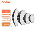Godox EazyFlow Octa 60/90/120 Octa-Shaped Foldable Softbox with Quick Release Mechanism with Portable Design for Photography