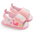 0-18M Baby Shoes Infant Pre-Walker Shoes, Cute Pink Theme Casual Flat Shoes, Soft Sole Lightweight Comfortable for Girls