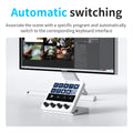 Ajazz AKP05 Mechanical Macro Keyboard Multi-Function Desktop Assistant for Office and Gaming, Easy-to-Use Multimedia Controls