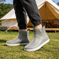Men Short Ankle Rain Boots Waterproof Lightweight Non Slip Rubber Booties Outdoor Hiking Camping Fishing Garden Work Water Shoes