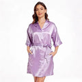 Women's Pure Short Silky Robes Bridesmaid Bride Party | SAMAG