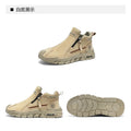 Men's High-Cut Casual Sports Shoes Anti-Slip Wear-Resistant Ankle Boots Outdoor Workwear Footwear for Comfortable Walking