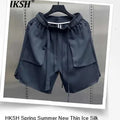 HKSH Spring Summer New Men's RO Style Round Collar Printed T-shirt Oversized Chic Cotton Chic Top American Loose Y2K Tees HK4638