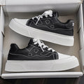 Spring New Men's Shoes, Lightweight Shoes, Trendy and Versatile, Large Size White Shoes, Thick-Soled Casual Sports Sneakers