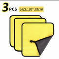 3/5/10Pcs Car Wash Microfiber Towel 30*30CM / 30*60cm Car Cleaning Drying Cloth  Care Cloth Car Wash Towel  Kitchen Towel